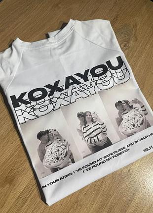 Футболка с вашим фото “люблю” графитовый, xl