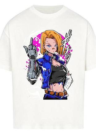 Футболка loys з принтом y2k dragon ball x c18 m