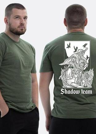 Футболка loys класична з принтом shadow team скелет смерть на цвинтарі xs