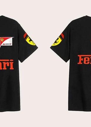 Футболка racing ferrari з автоспортивним принтом