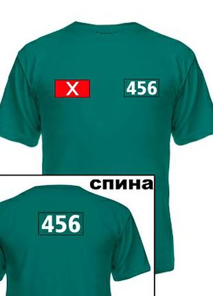 Футболка "squid game"| футболка "игра в кальмара" с персонажем 456