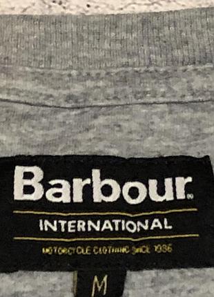 Серый лонгслив barbour international , м 4