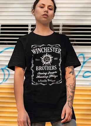 Футболка loys supernatural (winchester brothers) черный xxl