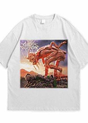 Футболка loys с принтом cattle decapitation terrasite белый xs