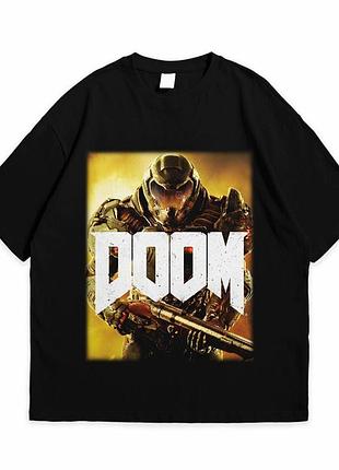 Футболка loys с принтом doom черный xs