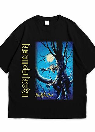 Футболка loys з принтом iron maiden fear of the dark чорний xs
