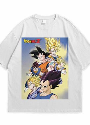 Футболка loys з принтом аніме dragon ball z білий xs