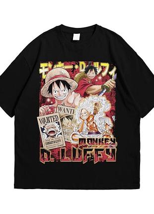 Футболка loys с принтом аниме one piece monkey d luffy черный l