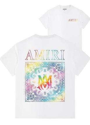 Футболка loys amiri амири хлопковая с принтом у2к art.014 xs