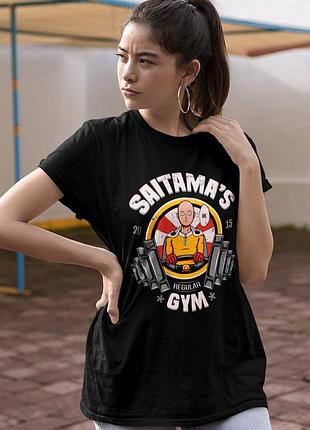 Футболка loys one punch man (saitama regular gym) чорний xs