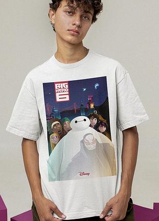 Футболка loys унисекс big hero 6 (all characters wht) белый xs