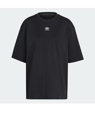 Нова жіноча футболка adidas originals (оверсайз), чорна, розмір s