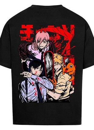 Футболка loys з принтом y2k chainsaw man x trio xl