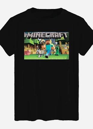 Футболка с принтом minecraft
