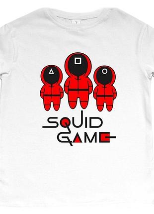 Футболка "squid game"| футболка "игра в кальмара" m, белый