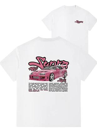 Футболка loys хлопковая с принтом toyota supra y2k art.001 xs