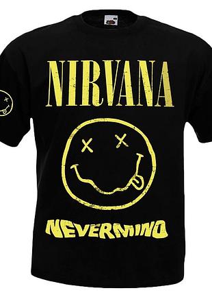 Футболка loys nirvana "nevermind" черный xs