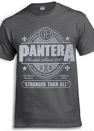 Футболка loys pantera stronger than all графітовий xs