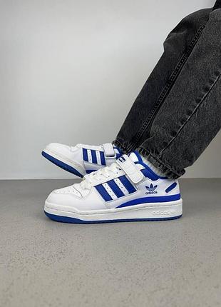 Кроссовки женские adidas forum white blue