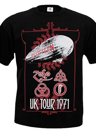 Футболка loys led zeppelin uk tour 1971 черный m