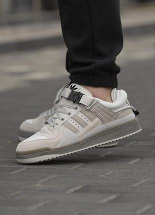 Кроссовки мужские adidas forum x bad bunny grey