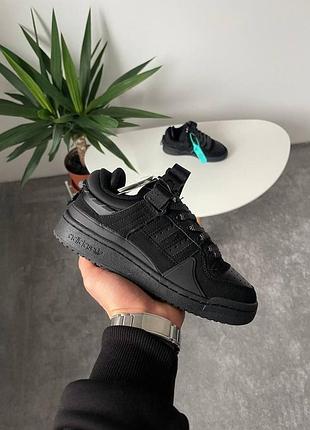 Кроссовки мужские adidas forum x bad bunny black