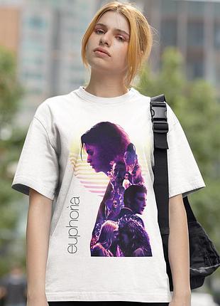 Футболка loys euphoria (characters poster wht) белый xs