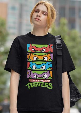 Футболка loys teenage mutant ninja turtles (eyes) чорний m