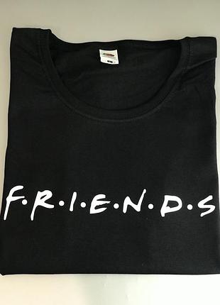 Женская\мужская футболка с принтом friends