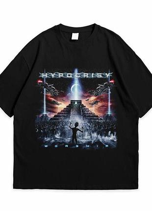 Футболка loys с принтом hypocrisy worship черный xs