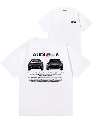 Футболка loys хлопковая с принтом audi ауди y2k art.002 xs