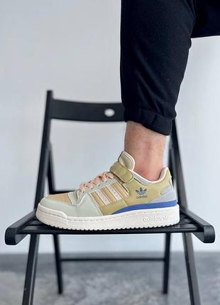 Кросівки чоловічі adidas forum beige blue