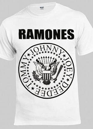 Футболка loys ramones hey ho let's go белый xs