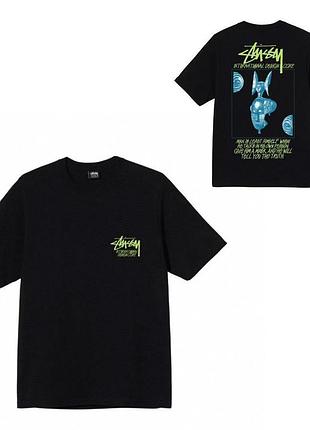 Футболка loys stussy стусси черная новая качественная футболка loys из 100% хлопка xl