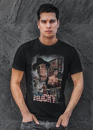 Футболка loys унисекс rocky черный xs