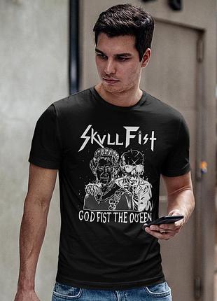 Футболка loys унисекс skull fist (god fist the queen) черный xs
