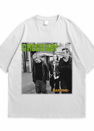 Футболка loys с принтом green day warning белый xl