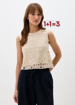 1+1=3 🎁 в'язана майка топ від colins