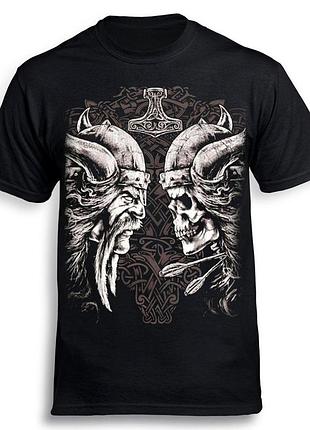 Футболка loys viking with skull черный m