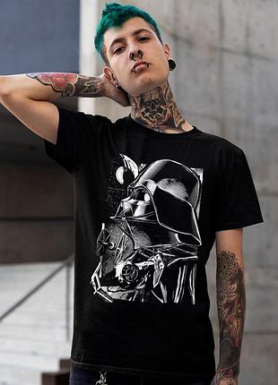 Футболка loys унисекс star wars (vader and tie advanced) черный xl