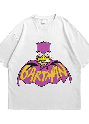 Футболка loys с принтом симпсоны bartman белый xs