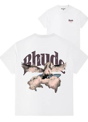 Футболка loys rhude руд хлопковая с принтом у2к art.002 xs