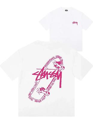 Футболка loys stussy стусі бавовняна з принтом у2к art.005 xl