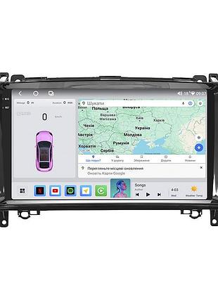 Штатная магнитола lesko для mercedes-benz a-класс ii (w169) 2004-2008 экран 9" 4/64 qled carplay 4g wi-fi gps 360 prime