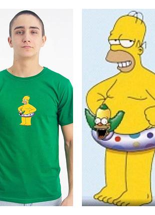 Футболка летняя яркая гомер симпсон "gomer simpson" xl