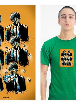 Футболка летняя "pulp fiction" криминальное чтиво винсент и джулс 5xl
