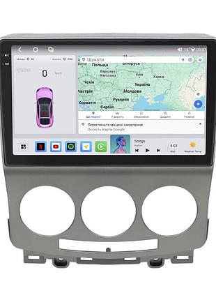 Штатна магнітола lesko для mazda premacy ii (cr) 2005-2007 екран 9" 4/64 qled carplay 4g wi-fi gps 360 prime