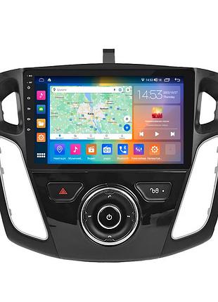 Штатная магнитола lesko для ford focus iii рестайлинг 2014-2019 экран 9" 4/64gb carplay 4g wi-fi gps prime