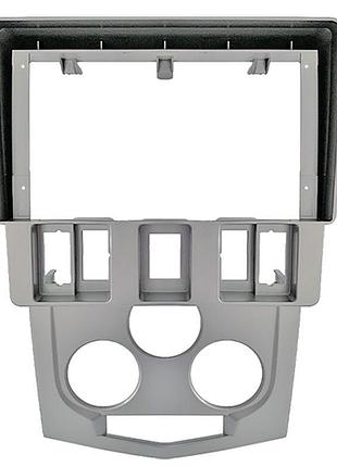 Переходная рамка renault logan 2004-2009 dacia logan 2004-2008 (re 038n) 7174 9" silver