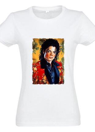 Футболка майкл джексон michael jackson (f0042) білий